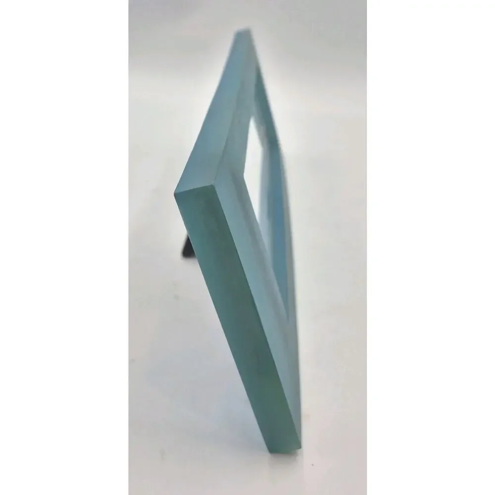 Sun-Mates Blue Acrylic 10x3 Photo Frame UNUSED JC Penney Home 13X5